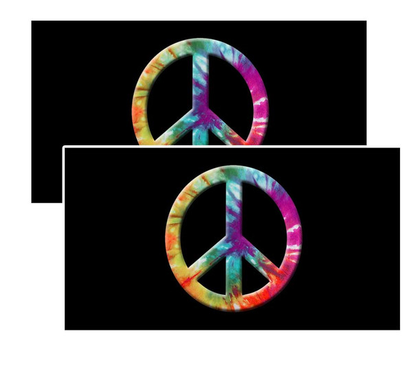 Tie-Dye Peace Sign Decal