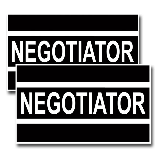 Negotiator Black And White Police Decal