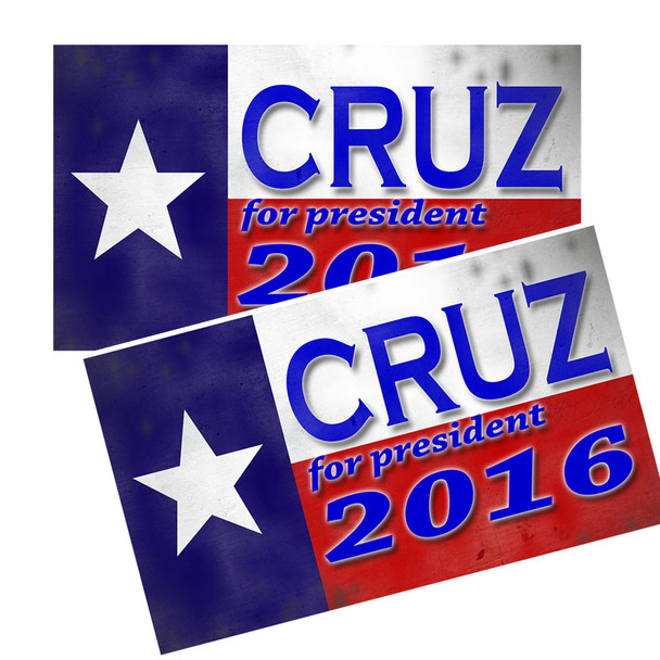 TED CRUZ For President 2016 Car Decals