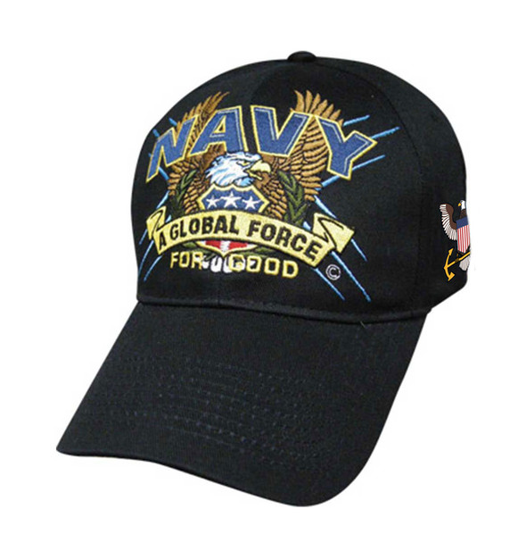 U. S. Navy Official Hat Logo & Letters SLOGAN