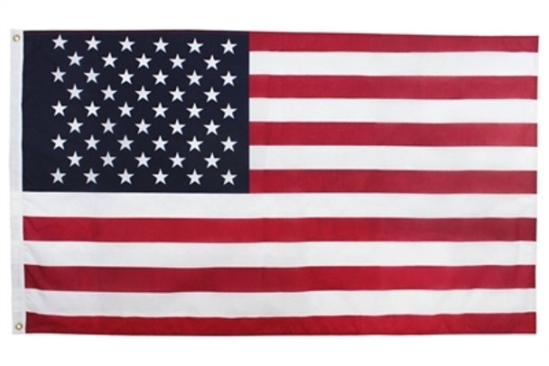 U.S. Poly Cotton Printed Indoor Decorative Display Flag - 3' x 5 '