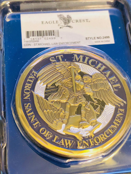 ST. MICHAEL & POLICE OFFICER COIN
