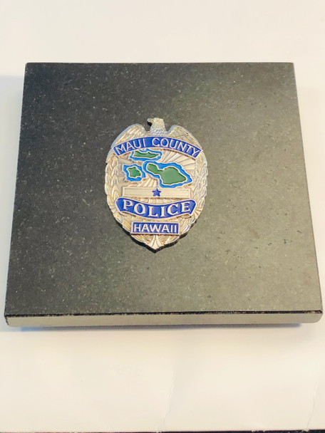 MAUI CTY POLICE SILVER RARE LAST ONE 

FROM OLD COLLECTION