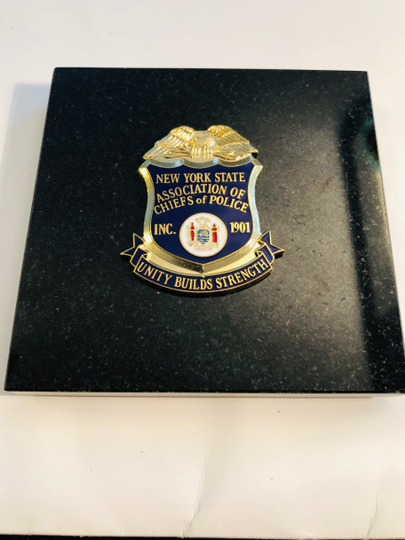 NY STATE POLICE CHIEFS PAPERWEIGHT