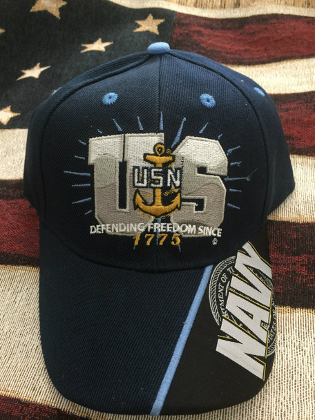 NAVY DEFENDING FREEDOM SINCE 1775 HAT