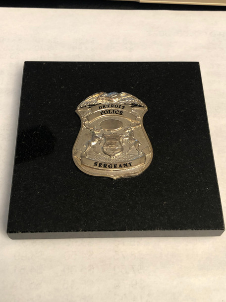 DETROIT POLICE SERGEANT PAPERWEIGHT