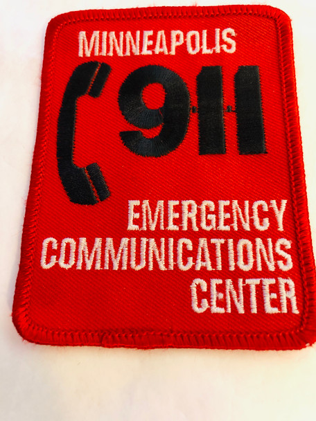 MINNEAPOLIS 911 EMERGENCY COMMUNICATIONS CENTER PATCH