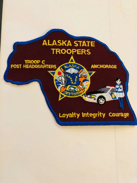 ALASKA STATE TROOPERS TROOP C POST HEADQUARTERS RARE PATCH