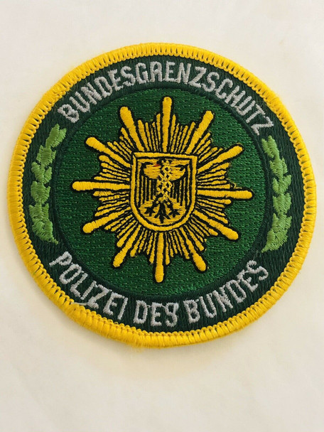 BUNDESGRENZSCHUTZ GERMAN POLICE POLIZEI DES BUNDES PATCH RARE