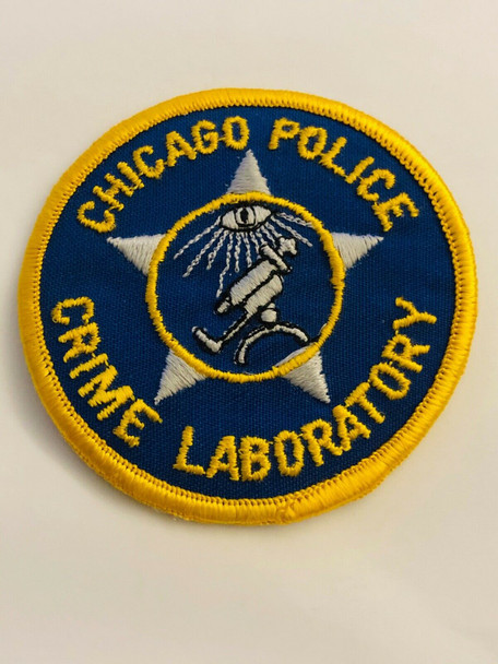 CHICAGO POLICE CRIME LABORATORY PATCH VERY RARE LAST ONE