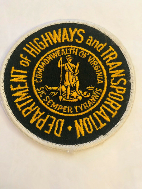 COMMONWEALTH OF VIRGINIA DEPT OF HIGHWAYS AND TRANSPORTATION PATCH LAST ONE RARE