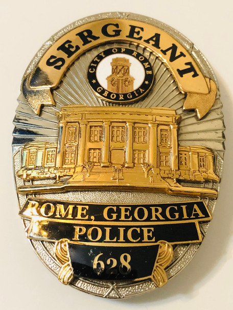 ROME POLICE GEORGIA SERGEANT BADGE