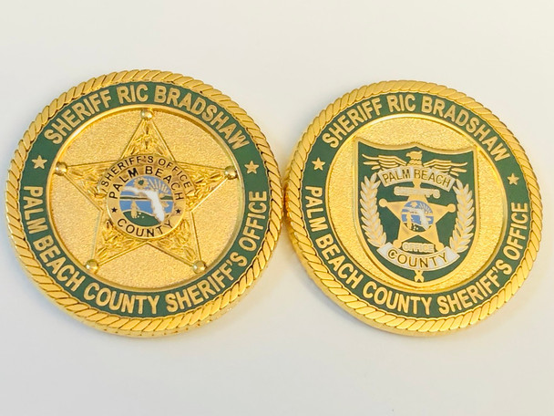 PALM BEACH SHERIFF FLORIDA RIC BRADSHAW COIN