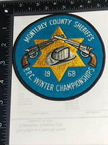 MONTEREY CTY SHERIFF PATCH BLUE