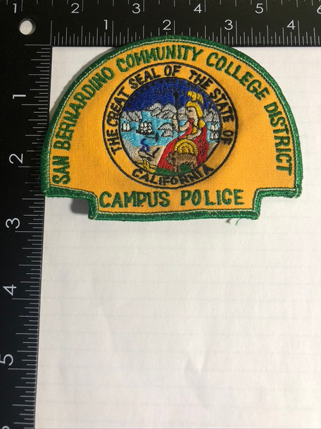 SAN BERNARDINO COLLEGE CA POLICE PATCH