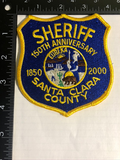 SANTA CLARA SHERIFF CA 150 ANNIV. PATCH