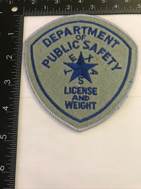 TEXAS DPS DRIVER LICENSE POLICE PATCH 2