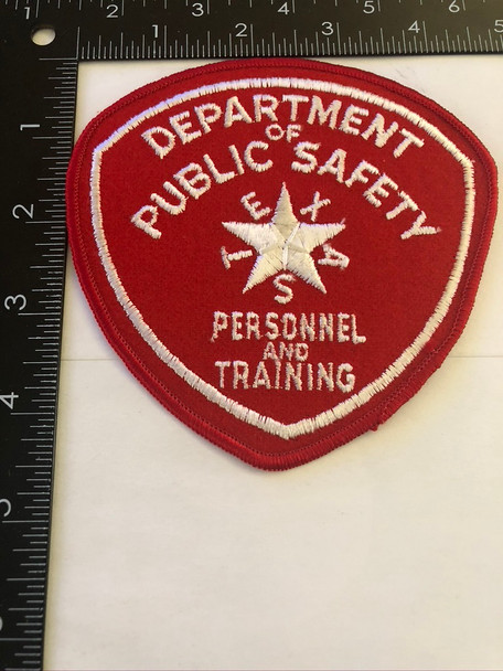 TEXAS DPS  TRAINING  POLICE  PATCH