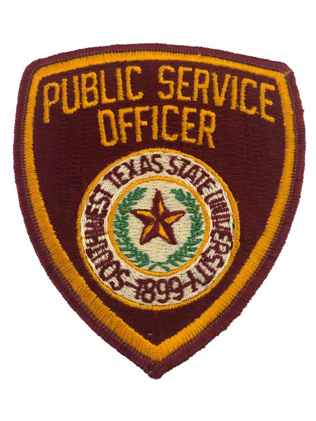 SOUTHERN TX UNIV SERVICE OFFICER POLICE PATCH