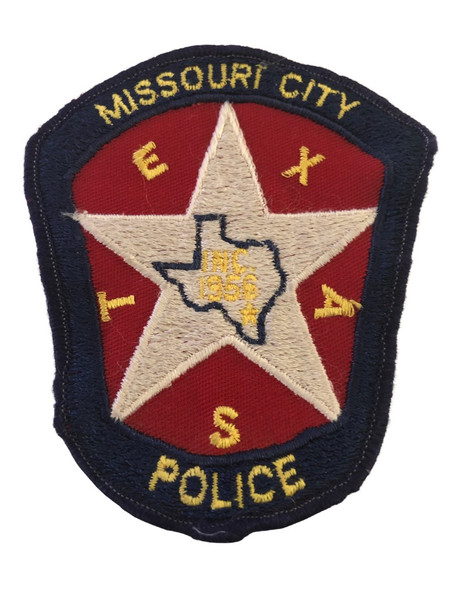 MISSOURI CITY TX POLICE PATCH