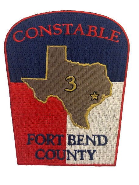 FORT BEND CONSTABLE TX POLICE PATCH LASER CUT