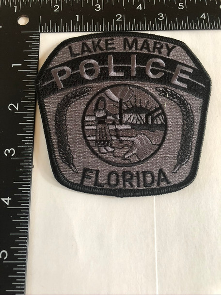 LAKE MARY FL POLICE PATCH GRAY