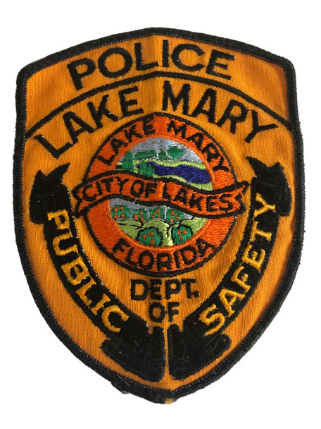 LAKE MARY FL POLICE PATCH OLD SCHOOL