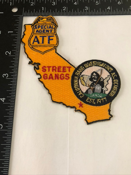 ATF CA GANG STREET GANGS PATCH