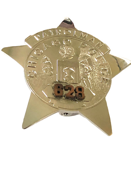 CHICAGO POLICE IL PATROLMAN STAR BADGE 628 