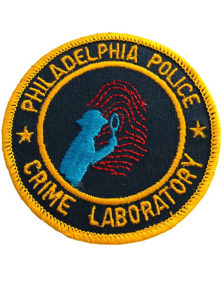 PHILADELPHIA POLICE  CRIME LAB UNIT PATCH