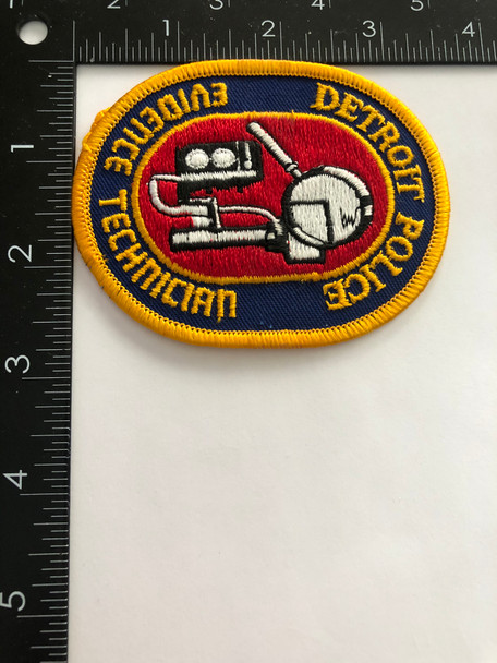 DETROIT POLICE MI EVIDENCE TECH PATCH