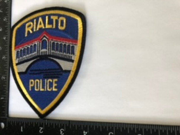 RIALTO POLICE CA PATCH 