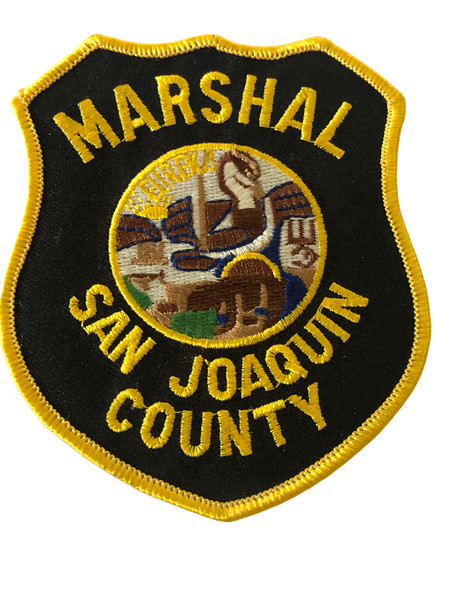 SAN JOAQUIN COUNTY MARSHAL  POLICE CA PATCH