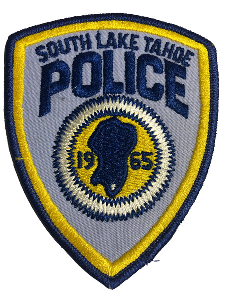 SOUTH LAKE TAHOE  POLICE CA PATCH 