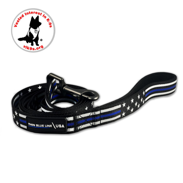 DOG LEASH - THIN BLUE LINE STARS & STRIPES