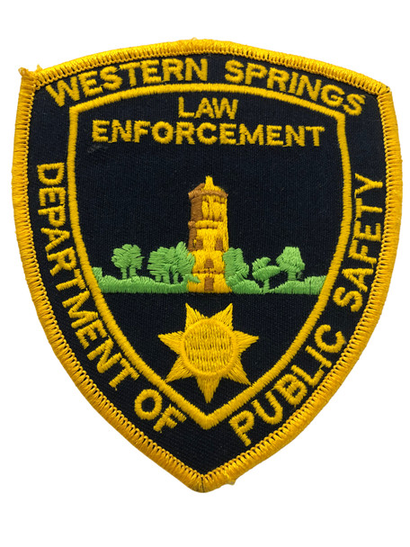 WESTERN SPRINGS  IL POLICE PATCH FREE SHIPPING