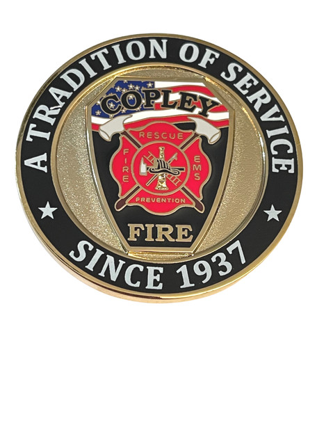 COPLEY FIRE DEPARTMENT COIN
