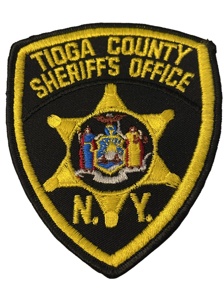 TIOGA COUNTY SHERIFF NY PATCH BLACK