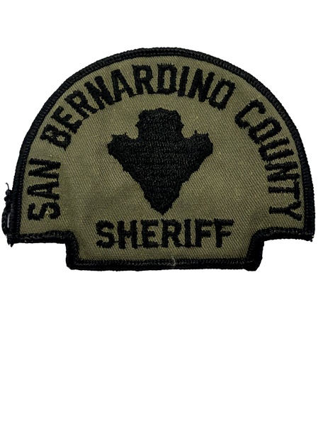 SAN BERNARDINO COUNTY SHERIFF CA GREEN PATCH