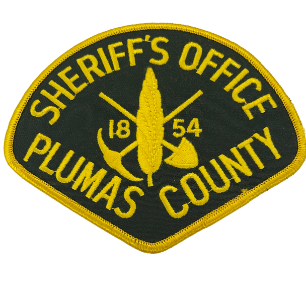 PLUMAS COUNTY SHERIFF CA PATCH