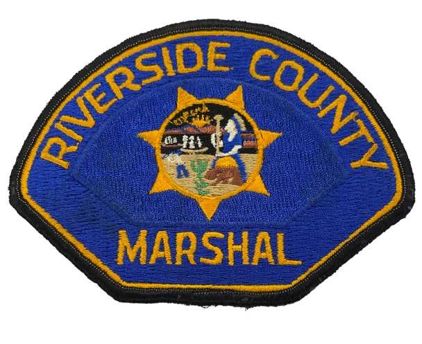 RIVERSIDE COUNTY CA MARSHAL PATCH