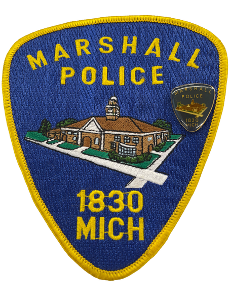 MARSHALL POLICE MI PATCH & PIN