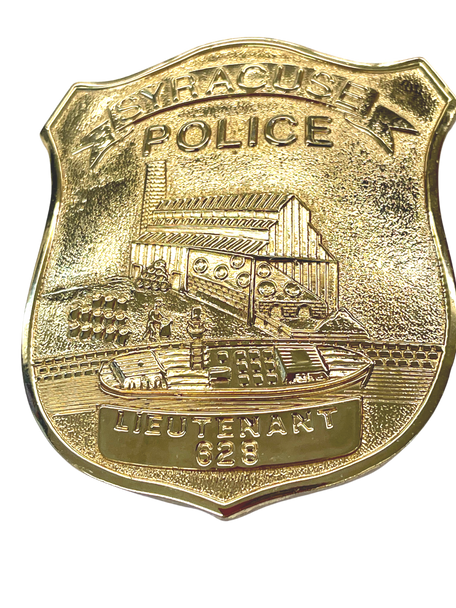 SYRACUSE NY POLICE LIEUTENANT 150TH ANNIV BADGE 1998