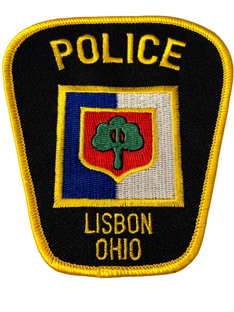 LISBON  OH POLICE BADGE PATCH FREE SHIPPING! 