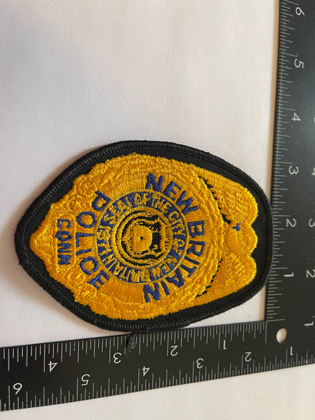 NEW BRITAIN POLICE CT BADGE PATCH