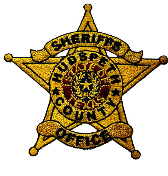 HUDSPETH COUNTY SHERIFF TX STAR LASER CUT PATCH
