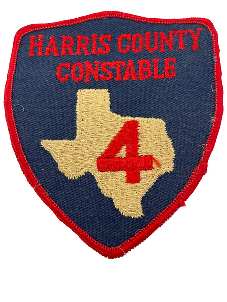 HARRIS CTY CONSTABLE PRECINCT #4 TX LASER CUT PATCH