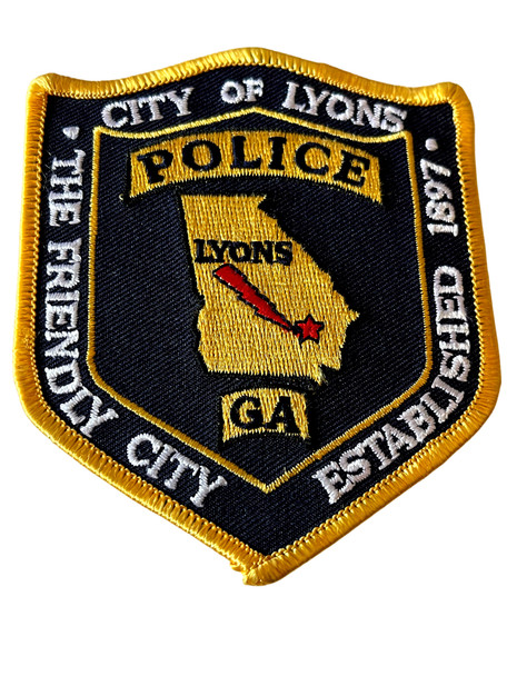 LYONS POLICE GA PATCH 