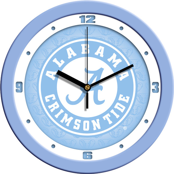Alabama Crimson Tide - Baby Blue Team Wall Clock