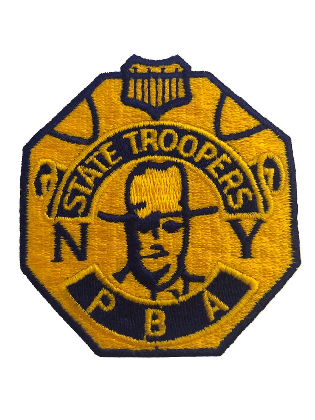 NY STATE TROOPERS PBA BADGE POLICE PATCH